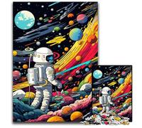 Puzzles 1000 Pieces for Adults Galaxy Planet Wooden Jigsaw Puzzles Family Interactive Game, Craft Gift with Colorful Artwork 50x75CM/19.68x29.52inch