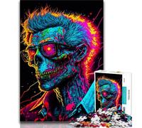 Puzzles 1000 Pieces for Adults Gangster Zombie Punk Jigsaw,Challenging Game Toys Wall Decoration Unique Birthday And Xmas Gifts 75x50cm