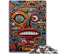 Puzzles 1000 Pieces for Adults Graffiti Art Family Game Stress Reliever Difficult Challenge Suitable for Couples 26x38cm