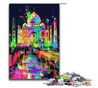 Puzzles 1000 Pieces for Adults Graffiti Taj Mahal Jigsaw Wall Decoration Unique Birthday And Xmas Gifts 1000 PCS