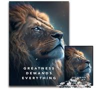 Puzzles 1000 Pieces for Adults Greatness Motivation cardboard Jigsaw Puzzles for Teenagers, Couples, And Friends for Birthdays, Christmas 26X38CM/10.23x14.96inch