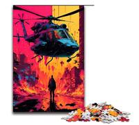 Puzzles 1000 Pieces for Adults Helicopters Jigsaw Wall Decoration Unique Birthday And Xmas Gifts 75x50cm