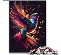 Puzzles 1000 Pieces for Adults Hummingbird Color Jigsaw Puzzles size 50x75cm Challenging Brain Teaser for Teenagers, Family Game Night Fun