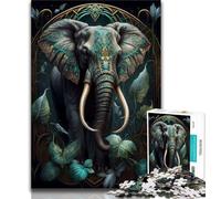 Puzzles 1000 Pieces for Adults Imaginary World Elephant 1000 Pieces for Teenagers,Quiz Game Wall Decoration Unique Birthday And Xmas Gifts 38x26cm