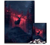 Puzzles 1000 Pieces for Adults Iris Deer in The Forest Difficult Puzzles for Adults for Teenager & Families, Perfect DIY Decor & BrainTeasing Challenge 1000 PCS(38x26cm)