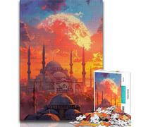 Puzzles 1000 Pieces for Adults Istanbul Cityscape 1000 Pieces for Adults,Vibrant And Unique Design Relaxing & Challenging Puzzle Experience (size 75x50cm)
