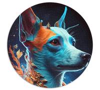 Puzzles 1000 Pieces for Adults Jack Russell Terrier Dog Puzzles for Adults Family Interactive Game, Craft Gift with Colorful Artwork (67.5x67.5cm)