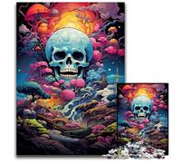 Puzzles 1000 Pieces for Adults Japanese Color Skull Puzzles for Adults for Teenagers, Couples, And Friends for Birthdays, Christmas 1000 PCS(75x50cm)