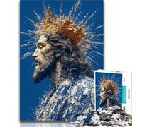 Puzzles 1000 Pieces for Adults Jesus Adult Jigsaw,Challenging Game Gifts for Is Ideal As A Gift for The Whole Family (size 38x26cm)