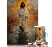 Puzzles 1000 Pieces for Adults Jesus Graffiti Puzzles for Teenagers,Relax Games Is Ideal As A Gift for The Whole Family 75x50cm