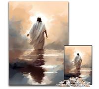 Puzzles 1000 Pieces for Adults JesusWooden Puzzles for Teenagers Family Fun DIY Brain Teaser Game Gift 1000 PCS(75x50cm)