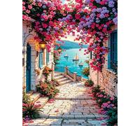 Puzzles 1000 Pieces for Adults jigsaw puzzles for adults 1000 Piece Educational Challenge Games Decoration puzzle - Country Road Flowers