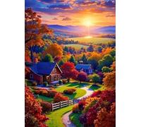 Puzzles 1000 Pieces for Adults jigsaw puzzles for adults 1000 Piece Educational Challenge Games Decoration puzzle - Sunlit Countryside Scenery
