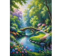 Puzzles 1000 Pieces for Adults jigsaw puzzles for adults 1000 Piece Educational Challenge Games Decoration puzzle - Woodlands Bridge Rivers
