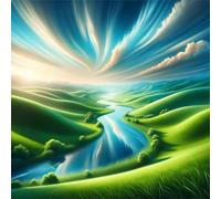 Puzzles 1000 pieces for Adults jigsaw puzzles for adults 1000 Piece Educational Challenge Puzzle for adults,Educational Games Decoration puzzle Serene Landscape River