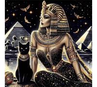 Puzzles 1000 pieces for Adults jigsaw puzzles for adults 1000 Piece Educational Challenge Puzzle for adults,Educational Games Decoration puzzle Egyptian Woman Cat