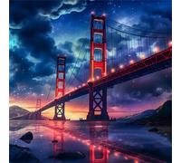 Puzzles 1000 pieces for Adults jigsaw puzzles for adults 1000 Piece Educational Challenge Puzzle for adults,Educational Games Decoration puzzle Golden Gate Bridge