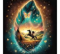 Puzzles 1000 pieces for Adults jigsaw puzzles for adults 1000 Piece Educational Challenge Puzzle for adults,Educational Games Decoration puzzle Feathered Indian Girl
