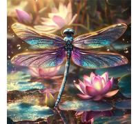 Puzzles 1000 pieces for Adults jigsaw puzzles for adults 1000 Piece Educational Challenge Puzzle for adults,Educational Games Decoration puzzle Lotus Pond Dragonfly