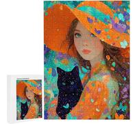 Puzzles 1000 Pieces for Adults jigsaw Puzzles for Adults 1000 Piece Jigsaw Challenging & Brainteasing Educationa Game for The Whole Gifts for Men, jigsaw Puzle Theme: Cat Woman75x50cm PjY1946 2-2