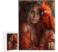 Puzzles 1000 Pieces for Adults jigsaw Puzzles for Adults 1000 Piece Jigsaw Challenging & Brainteasing Educationa Game for The Whole Gifts for Men, jigsaw Puzle Theme: Woman Flower75x50cm PjY2018 T-4