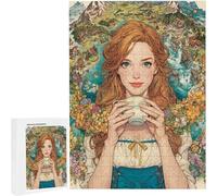 Puzzles 1000 Pieces for Adults jigsaw Puzzles for Adults 1000 Piece Jigsaw Challenging & Brainteasing Educationa Game for The Whole Gifts for Men, jigsaw Puzle Theme: Woman Flower75x50cm PjY6662 4-H
