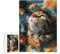 Puzzles 1000 Pieces for Adults jigsaw Puzzles for Adults 1000 Piece Jigsaw Challenging & Brainteasing Educationa Game for The Whole Gifts for Men, jigsaw Puzle Theme: Flower Cat75 x 50cm PjY1352 G-O