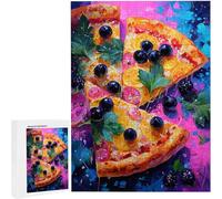 Puzzles 1000 Pieces for Adults jigsaw Puzzles for Adults 1000 Piece Jigsaw Challenging & Brainteasing Educationa Game for The Whole Gifts for Men, jigsaw Puzle Theme: Fruit Pizza75 x 50cm PjY8804 3-7