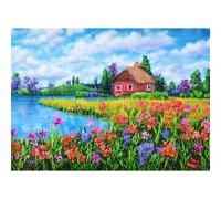 Puzzles 1000 Pieces for Adults jigsaw puzzles for adults 1000 Piece Puzzle Challenging Game for The Whole for Women, Gifts for Men, jigsaw puzzle Theme:Flower House