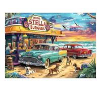 Puzzles 1000 Pieces for Adults jigsaw puzzles for adults 1000 Piece Puzzle Challenging Game for The Whole for Women, Gifts for Men, Theme:Seaview Campground