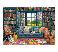 Puzzles 1000 Pieces for Adults jigsaw puzzles for adults 1000 Piece Puzzle Challenging Game for The Whole for Women, Gifts for Men, Theme:Cozy Study