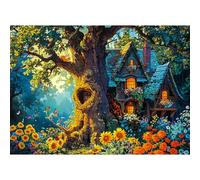 Puzzles 1000 Pieces for Adults jigsaw puzzles for adults 1000 Piece Puzzle Challenging Game for The Whole for Women, Gifts for Men, jigsaw puzzle Theme:Wonderful Tree House