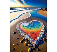 Puzzles 1000 Pieces for Adults jigsaw puzzles for adults 1000 Piece Puzzle Challenging Game for The Whole for Women, Gifts for Men, jigsaw puzzle Theme:Beach Hearts
