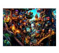 Puzzles 1000 Pieces for Adults jigsaw puzzles for adults 1000 Piece Puzzle Challenging Game for The Whole for Women, Gifts for Men, jigsaw puzzle Theme:fantasy tree house