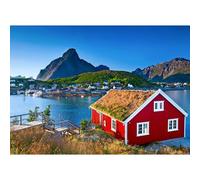Puzzles 1000 Pieces for Adults jigsaw puzzles for adults 1000 Piece Puzzle Challenging Game for The Whole for Women, Gifts for Men, Theme:Norway Lofoten Islands