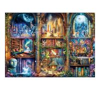 Puzzles 1000 Pieces for Adults jigsaw puzzles for adults 1000 Piece Puzzle Challenging Game for The Whole for Women, Gifts for Men, jigsaw puzzle Theme:Enchanted Library