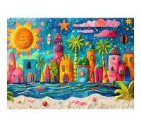 Puzzles 1000 Pieces for Adults jigsaw puzzles for adults 1000 Piece Puzzle Challenging Game for The Whole for Women, Gifts for Men, Theme:Bikini Beach