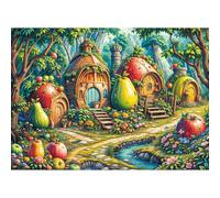 Puzzles 1000 Pieces for Adults jigsaw puzzles for adults 1000 Piece Puzzle Challenging Game for The Whole for Women, Gifts for Men, Theme:Fruit Village
