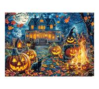 Puzzles 1000 Pieces for Adults jigsaw puzzles for adults 1000 Piece Puzzle Challenging Game for The Whole for Women, Gifts for Men, Theme:Halloween House