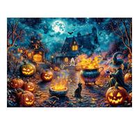 Puzzles 1000 Pieces for Adults jigsaw puzzles for adults 1000 Piece Puzzle Challenging Game for The Whole for Women, Gifts for Men, jigsaw puzzle Theme:Halloween night