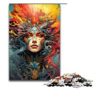 Puzzles 1000 Pieces for Adults Jigsaw Puzzles for Adults 1000 Piece Puzzle Educational Games-Colorful Psychedelic for Empowering Warriors