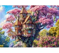Puzzles 1000 Pieces for Adults Jigsaw Puzzles for adults 1000 Piece Puzzle Educational Games -Fantasy Flower Tree- Decoration Puzzle