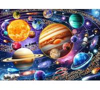 Puzzles 1000 Pieces for Adults jigsaw puzzles for adults 1000 Piece Puzzle Educational Games Home Decoration Puzzle-Space Planet,Solar System