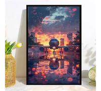Puzzles 1000 Pieces For Adults jigsaw puzzles for adults Classic Educational Challenging Games Toys Family Decoration Puzzle - Landscape Sunset Airplane