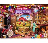 Puzzles 1000 Pieces for Adults jigsaw puzzles for adults-Fun Farm Dance Hall-1000 Piece Puzzle Classic Educational Games Beautiful Decoration Puzzle