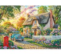 Puzzles 1000 Pieces for Adults jigsaw puzzles for adults-Romantic Flower House-1000 Piece Puzzle Classic Educational Games Beautiful Decoration Puzzle