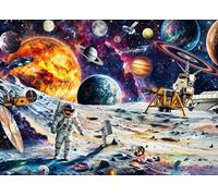 Puzzles 1000 Pieces for Adults jigsaw puzzles for adults-Space Station Astronaut-1000 Piece Puzzle Classic Educational Games Beautiful Decoration Puzzle