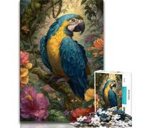 Puzzles 1000 Pieces for Adults Jungle Parrot Adult Puzzles,learning Educational for Is Ideal As A Gift for The Whole Family 26x38cm