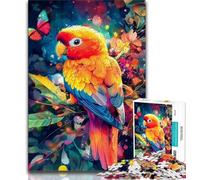 Puzzles 1000 Pieces for Adults Jungle Parrot Puzzles for Teenagers,Relax Games Is Ideal As A Gift for The Whole Family 26x38cm