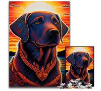 Puzzles 1000 Pieces for Adults Labrador Retriever Style 14 Wooden Puzzles for Teenagers Family Fun DIY Brain Teaser Game Gift 1000 PCS(75x50cm)